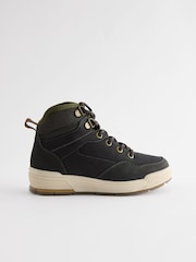 Blue Leather Lace Up Boots - Image 2 of 5