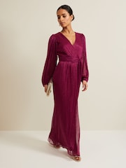 Phase Eight Pink Petite Brielle Wrap Maxi Dress - Image 1 of 5