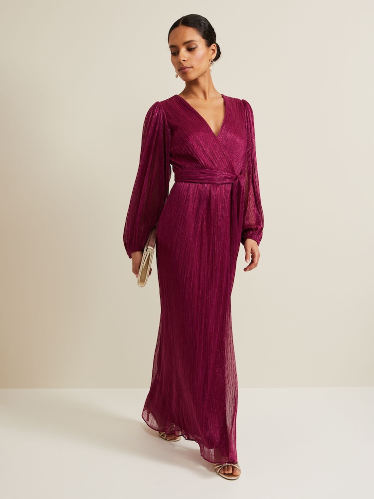 Phase Eight Pink Petite Brielle Wrap Maxi Dress - Image 1 of 5