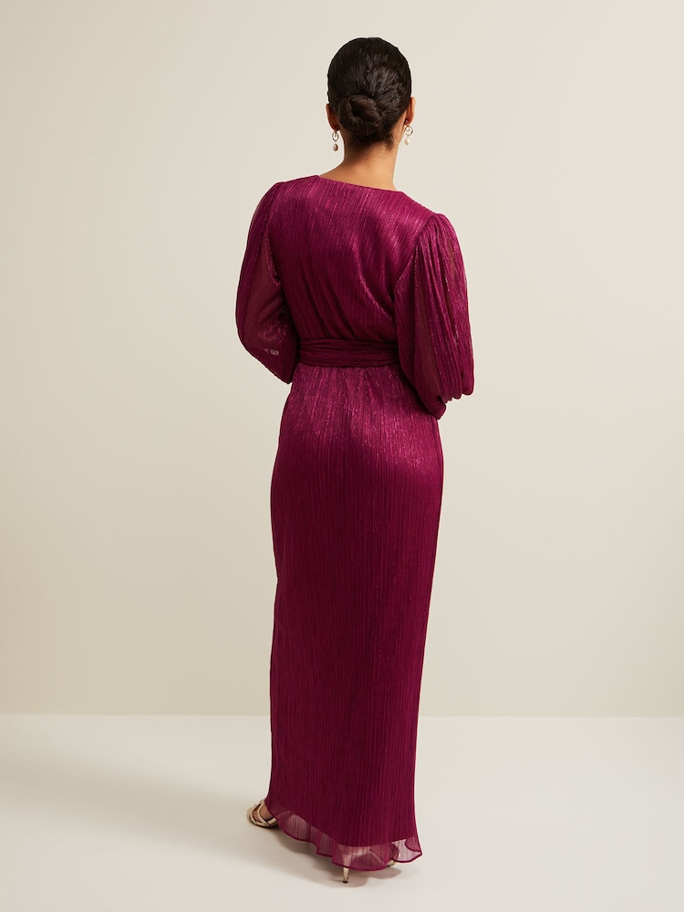 Phase Eight Pink Petite Brielle Wrap Maxi Dress - Image 2 of 5