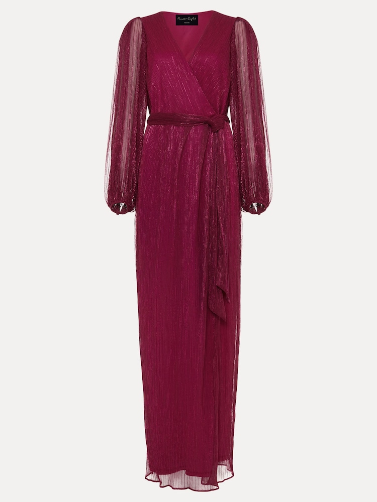 Phase Eight Pink Petite Brielle Wrap Maxi Dress - Image 5 of 5