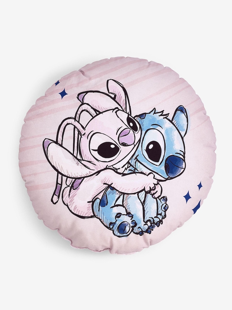 Pink Disney Lilo & Stitch 100% Cotton Cushion - Image 5 of 5