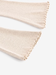 Oatmeal Cream Rib Flare Leggings (3mths-7yrs) - Image 3 of 3