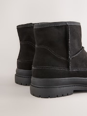 Black Faux Fur Suede Boots - Image 5 of 5