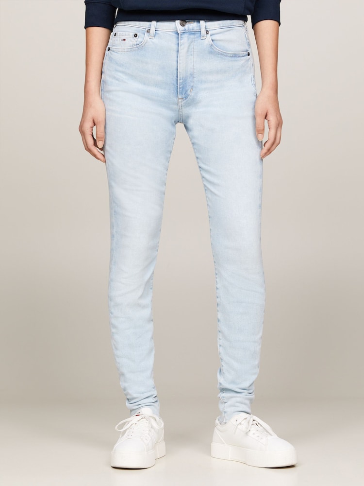 Tommy Jeans Blue Sylvia High Rise Skinny Jeans - Image 1 of 6