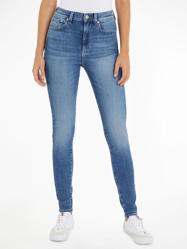 Tommy Jeans Light Blue Sylvia High Rise Skinny Jeans - Image 1 of 6