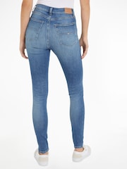 Tommy Jeans Light Blue Sylvia High Rise Skinny Jeans - Image 2 of 6