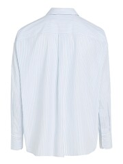 Tommy Jeans Blue Oversized 100% Cotton Stripe Shirt - Image 5 of 6