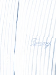 Tommy Jeans Blue Oversized 100% Cotton Stripe Shirt - Image 6 of 6