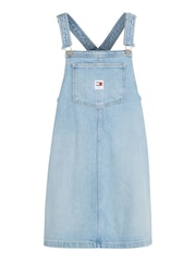 Tommy Jeans Blue Denim Pinafore Dress - Image 4 of 6