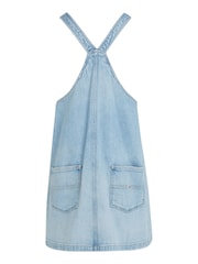 Tommy Jeans Blue Denim Pinafore Dress - Image 5 of 6