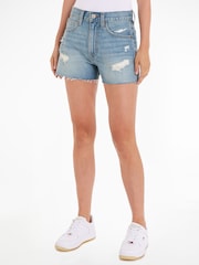 Tommy Jeans Blue Denim Hot Shorts - Image 1 of 6