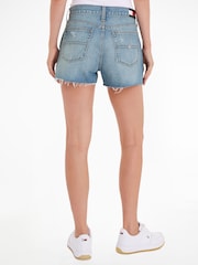 Tommy Jeans Blue Denim Hot Shorts - Image 2 of 6