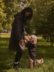 Chocolate Brown Rubber Shower Resistant Raincoat - Image 3 of 6