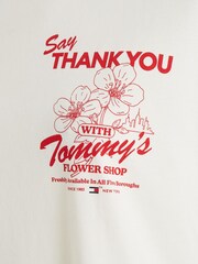 Tommy Jeans White Oversized Novelty T-Shirt - Image 6 of 6