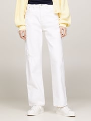Tommy Jeans White Betsy Jeans - Image 1 of 6