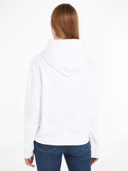 Tommy Jeans White Palm Print Hoodie - Image 2 of 6