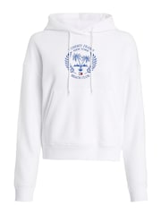 Tommy Jeans White Palm Print Hoodie - Image 4 of 6