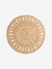 Natural Jute Scandi Christmas Tree Mat - Image 3 of 3