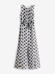 Phase Eight Black Petite Print Petite Janine Jumpsuit - Image 6 of 7