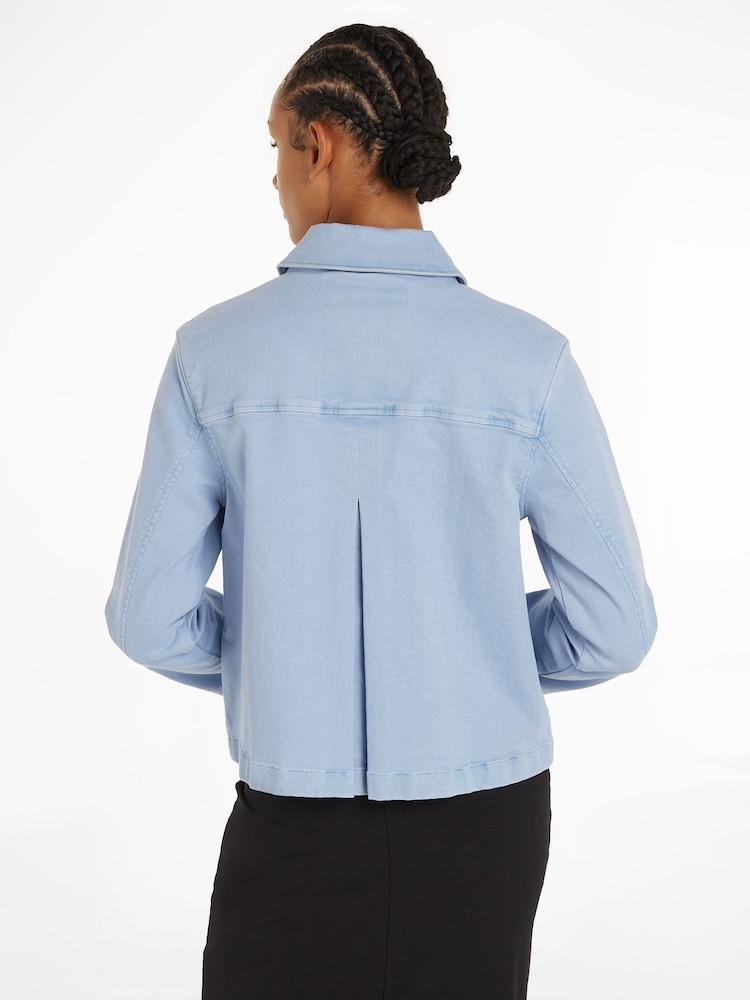 Tommy Jeans Blue Cotton Jacket - Image 2 of 6