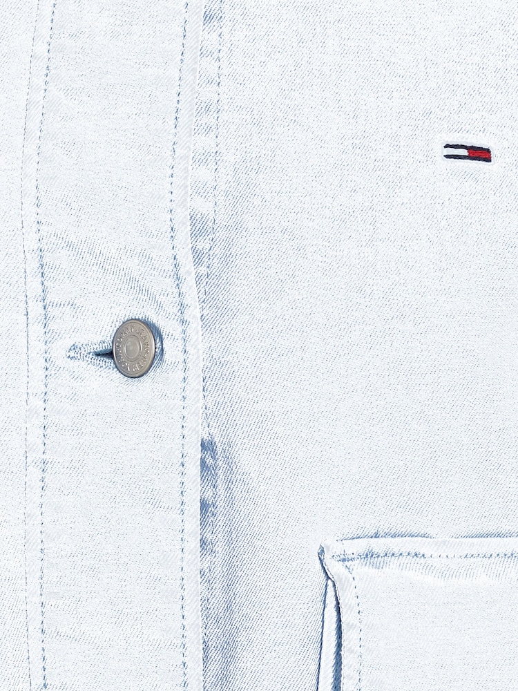 Tommy Jeans Blue Cotton Jacket - Image 6 of 6