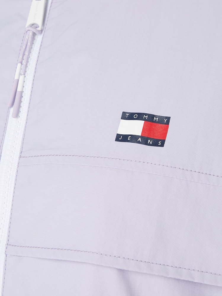 Tommy Jeans Purple Chicago Windbreaker - Image 6 of 6 Tommy Jeans Purple Chicago Windbreaker - Image 6 of 6
