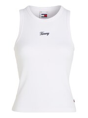 Tommy Jeans White Slim Fit Tank Top - Image 4 of 6