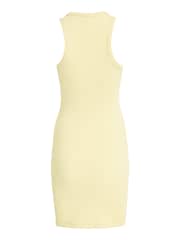 Tommy Jeans Yellow Rib Tank Bodycon Dress - Image 5 of 6