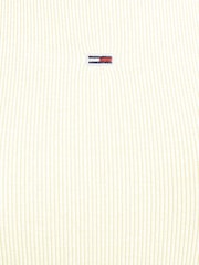 Tommy Jeans Yellow Rib Tank Bodycon Dress - Image 6 of 6