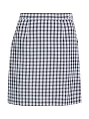 Tommy Jeans White Mini Gingham Skirt - Image 4 of 6
