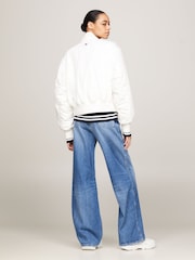 Tommy Jeans Blue Classics Bomber Jacket - Image 2 of 7