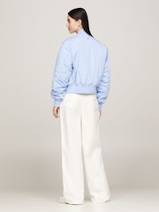 Tommy Jeans Blue Mom Fit Bomber Jacket - Image 5 of 10