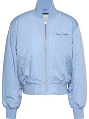 Tommy Jeans Blue Mom Fit Bomber Jacket - Image 7 of 10