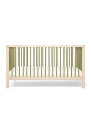 Mamas & Papas Natural Moss Green Solo Cot Bed - Image 8 of 9