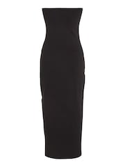 Tommy Jeans Black Midi Bodycon Tube Dress - Image 5 of 6