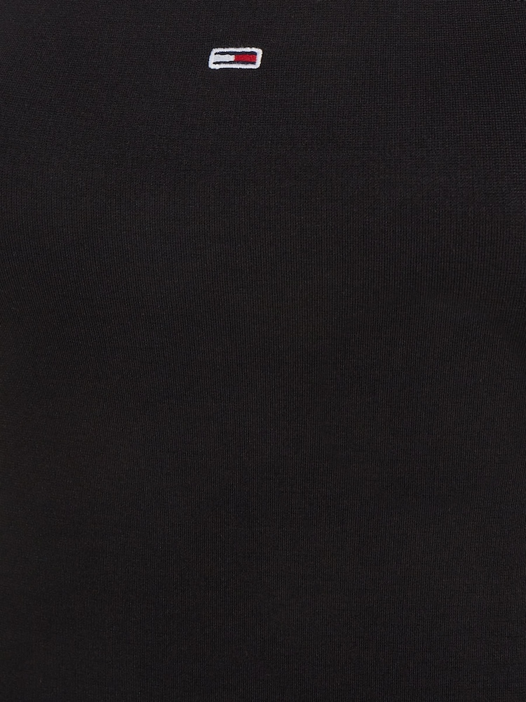 Tommy Jeans Black Midi Bodycon Tube Dress - Image 6 of 6
