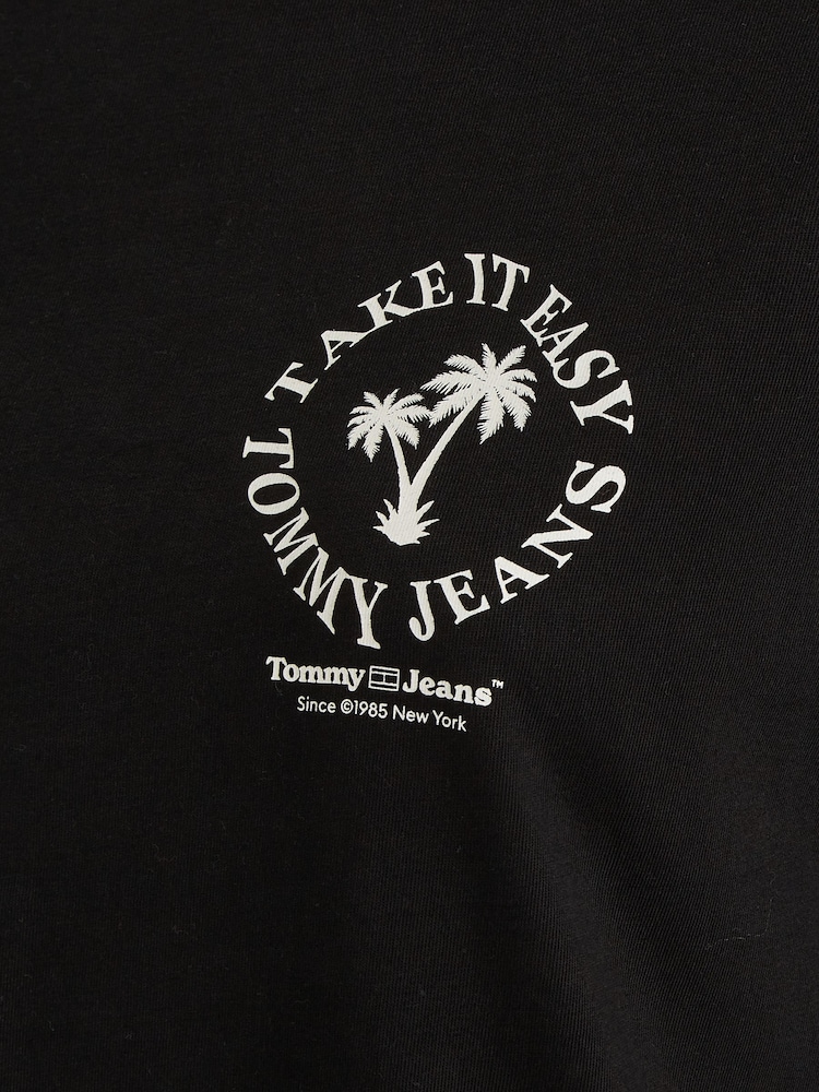 Tommy Jeans Black Oversized Novelty T-Shirt - Image 6 of 6 Tommy Jeans Black Oversized Novelty T-Shirt - Image 6 of 6