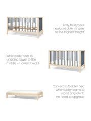 Mamas & Papas Natural Slate Solo Cot Bed - Image 8 of 8