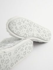 Grey Faux Fur Boot Slippers - Image 7 of 7