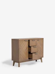 Natural Tetbury Solid Oak and Veneer Space Saving Large Slim Sideboard - Image 11 of 12