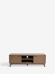 Natural Tetbury Solid Oak and veneer Up to 65 inch TV Unit - Image 9 of 9