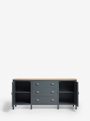 Navy Claude Oak Veneer Large Sideboard - Image 6 of 11