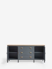 Navy Claude Oak Veneer Large Sideboard - Image 7 of 11