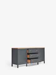 Navy Claude Oak Veneer Large Sideboard - Image 9 of 11