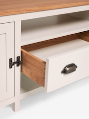 Cream Claude Oak Veneer Up to 65 Inch TV Unit - Image 11 of 11
