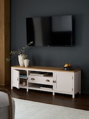 Cream Claude Oak Veneer Up to 65 Inch TV Unit - Image 3 of 11