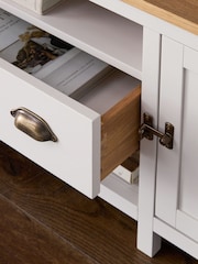 Cream Claude Oak Veneer Up to 65 Inch TV Unit - Image 4 of 11