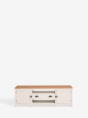 Cream Claude Oak Veneer Up to 65 Inch TV Unit - Image 6 of 11