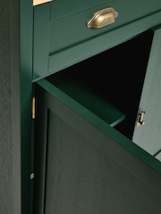 Green Claude Oak Veneer Tall Sideboard - Image 11 of 11